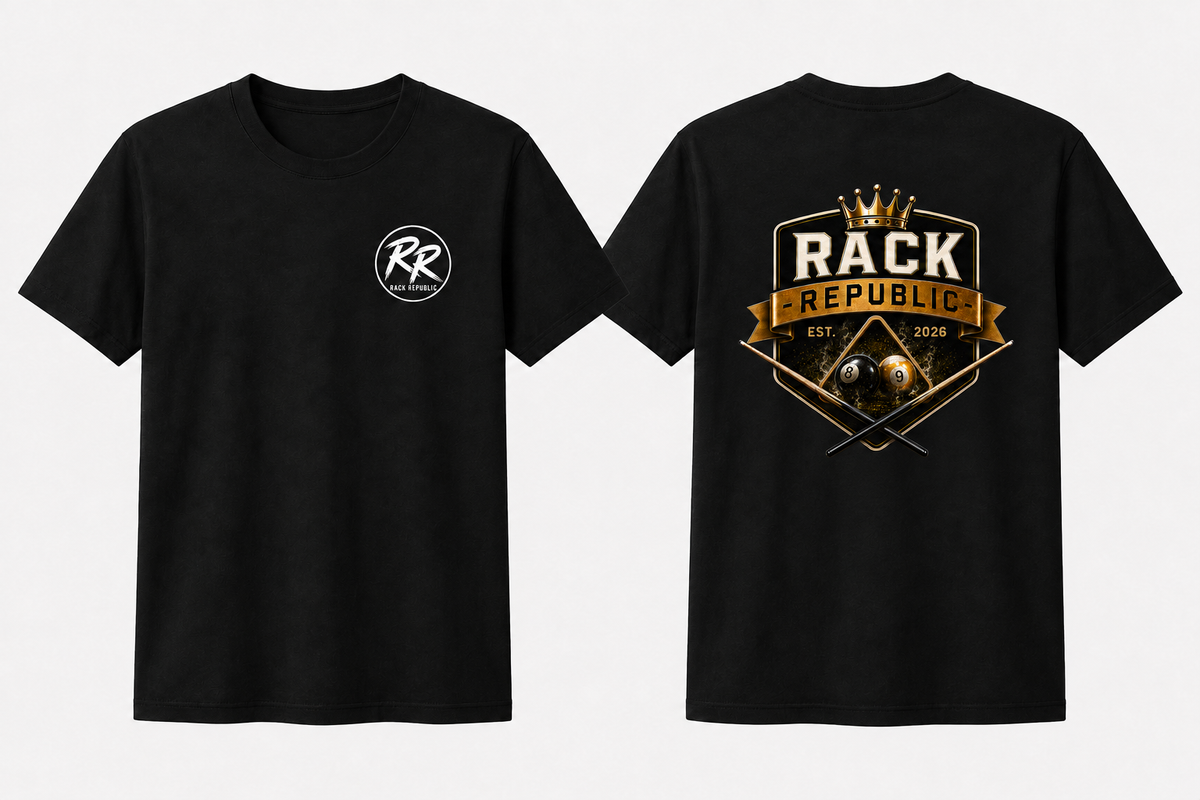 Rack Republic Crown & Crossed Cues Billiards T-Shirt