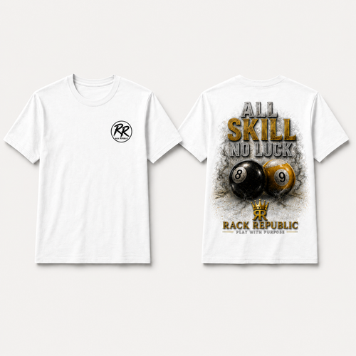 Rack Republic All Skill No Luck Billiards T-Shirt