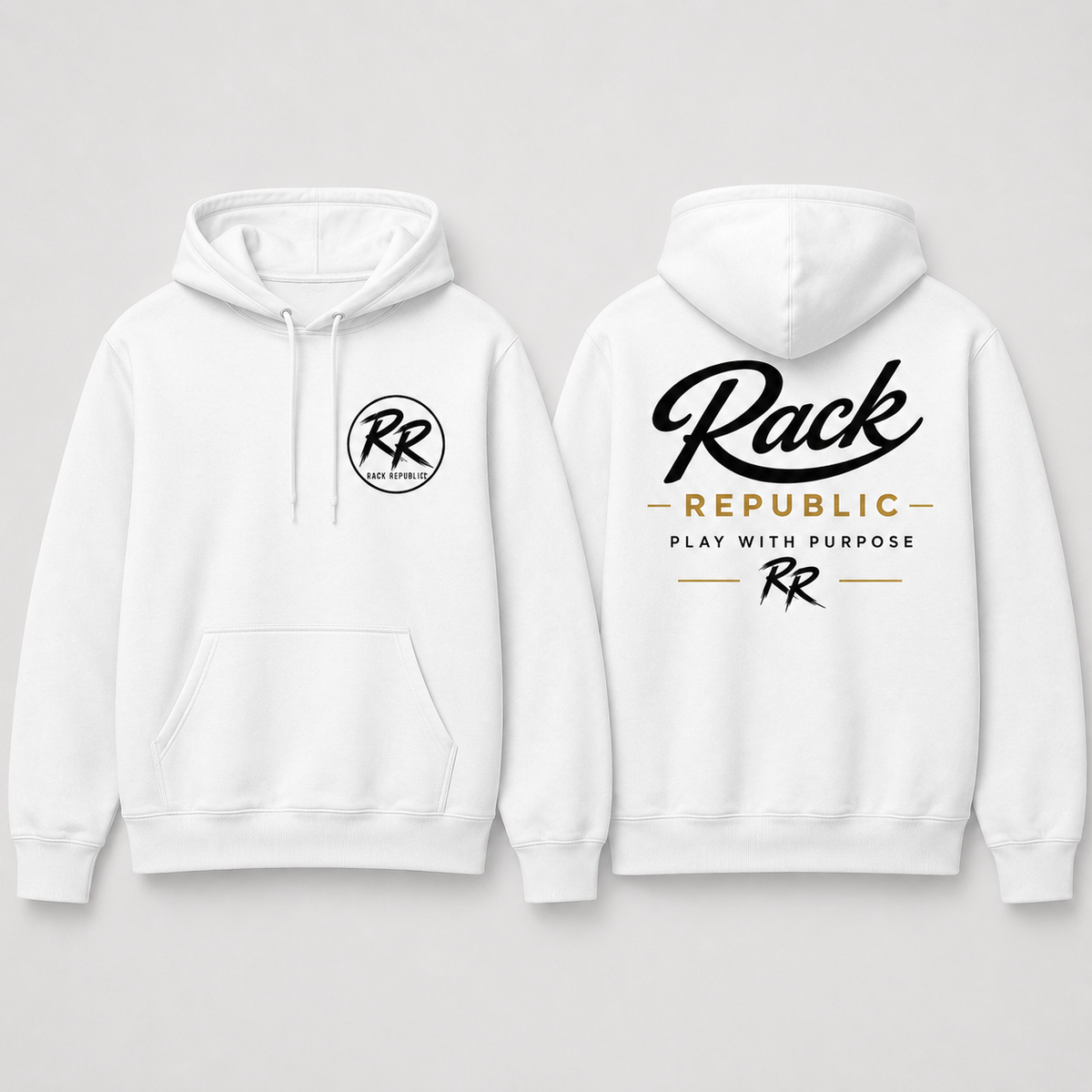 Rack Republic Script Play With Purpose Pullover Hoodie